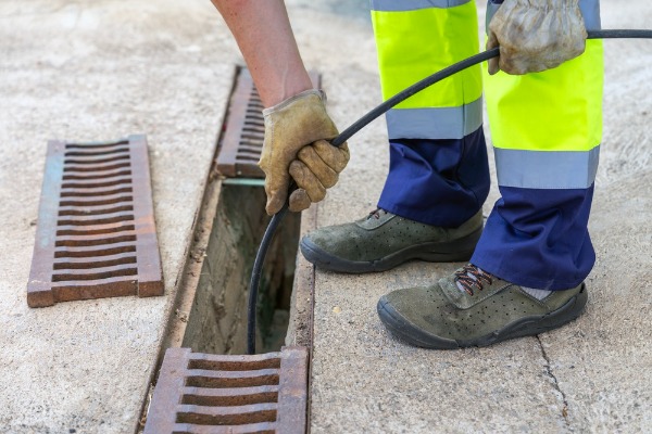 commercial trench drain cable snaking