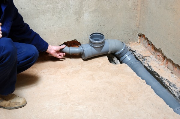 underground pvc sewer pipe rough in plumbing