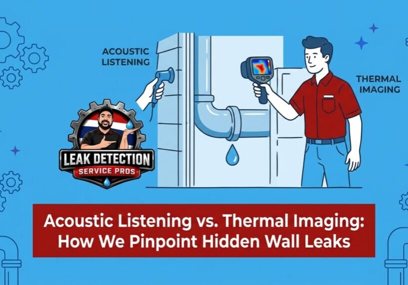 Acoustic Listening vs. Thermal Imaging: How We Pinpoint Hidden Wall Leaks — featured image