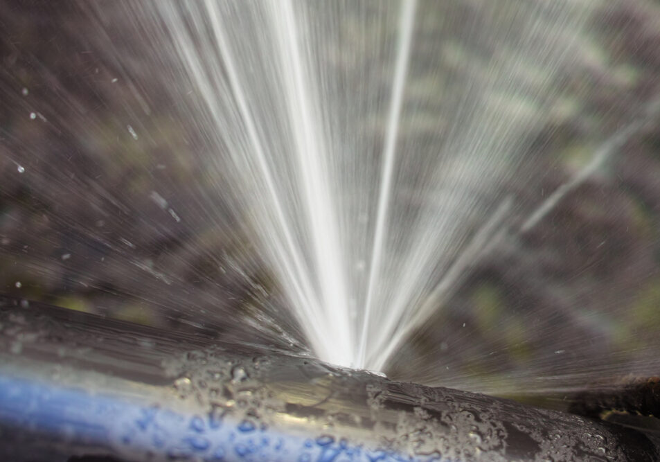 burst pipe line