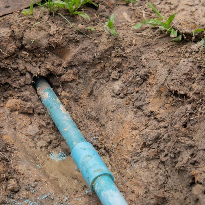 Digging,To,Repair,Plumbing,In,The,House
